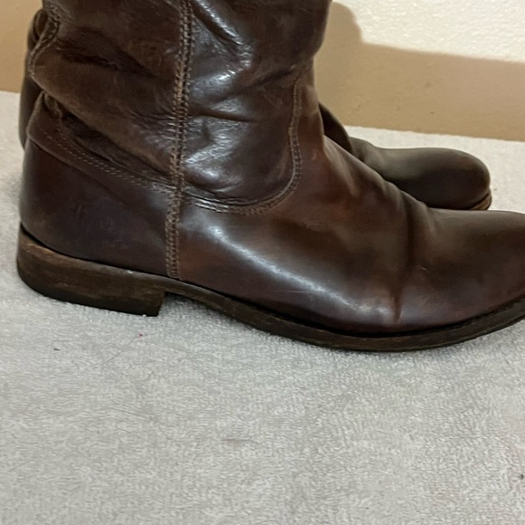 Frye Melissa Brown Boots Sz 8 - Picture 3 of 14